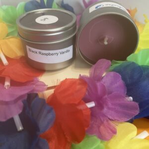 2 oz silver tin; Black Raspberry Vanilla
