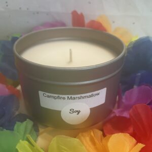 6 oz silver tin; Campfire Marshmallow
