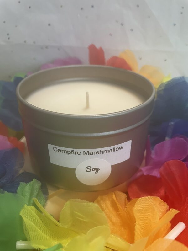 6 oz silver tin; Campfire Marshmallow