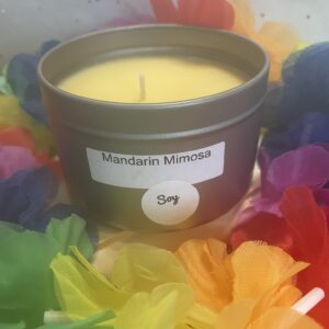 6 oz silver tin; Mandarin Mimosa