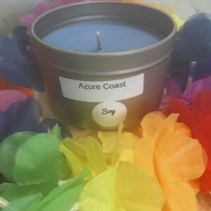 6 oz silver tin; Azure Coast