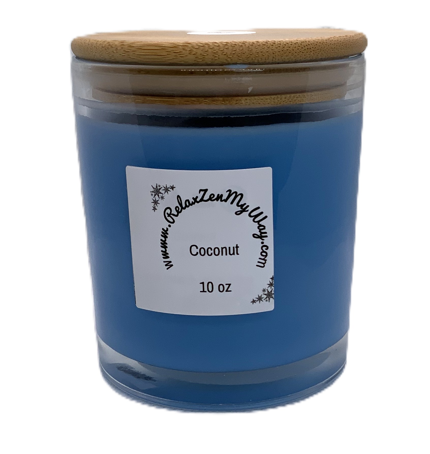 10 oz jar with bamboo lid; Coconut