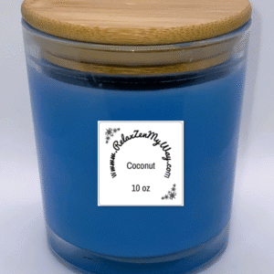 10 oz jar with bamboo lid; Coconut
