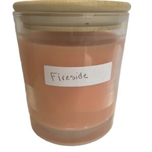 10 oz jar with bamboo lid; Fireside