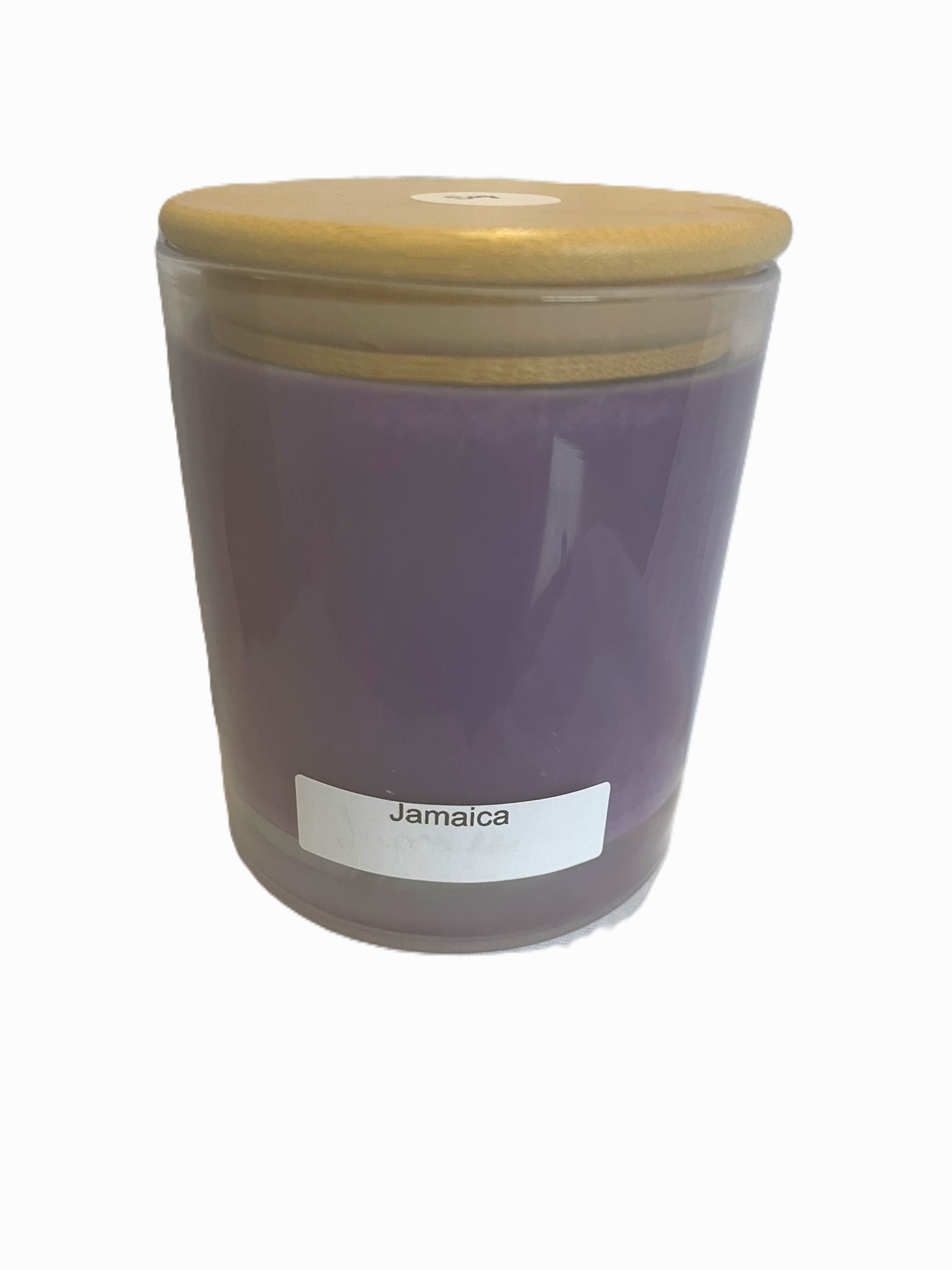 10 oz jar with bamboo lid; Jamaica