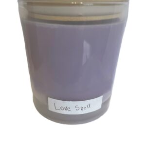 10 oz jar with bamboo lid; Love Spell