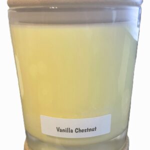 10 oz jar with bamboo lid; Vanilla Chestnut