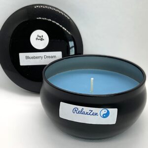 7 oz black bubble tin Blueberry Dream
