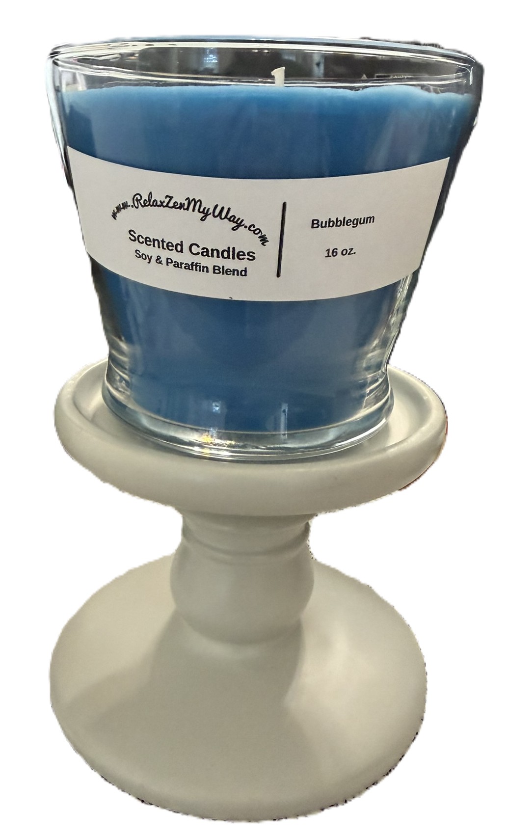 16 oz jar candle with stand; Bubblegum - Image 3