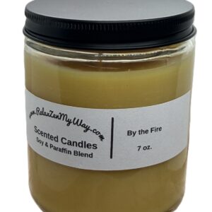 7 oz Jar with Black Metal Lid; By the Fire