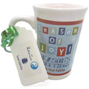 10 oz Christmas/Holiday Mug with Snowman; Christmas Goodies