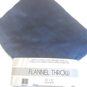 Teddy Fleece Throw Blanket, blue,
