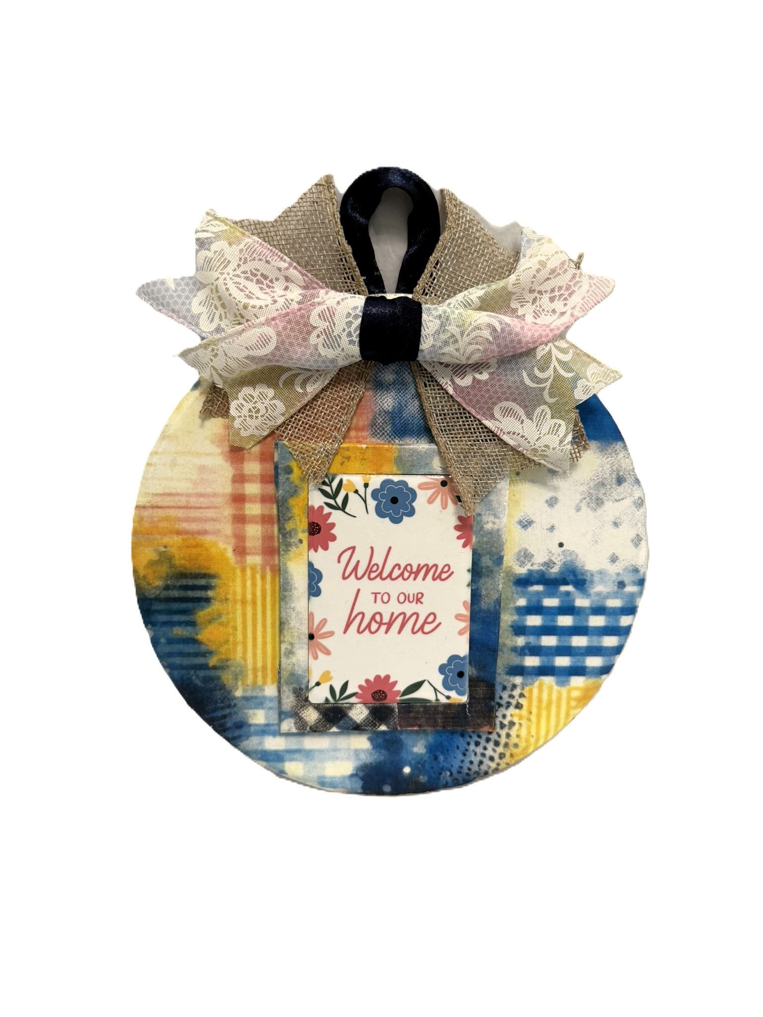 Welcome to Our Home hanging sign