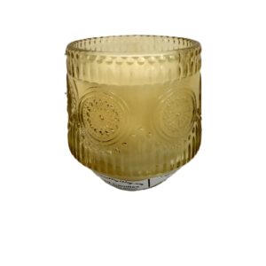 5 oz. textured decorator jar candle; Champaign Wishes
