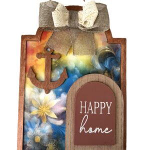Happy Home hanging sign