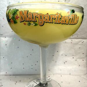 10 oz Margarita-glass decorative jar; Margarita