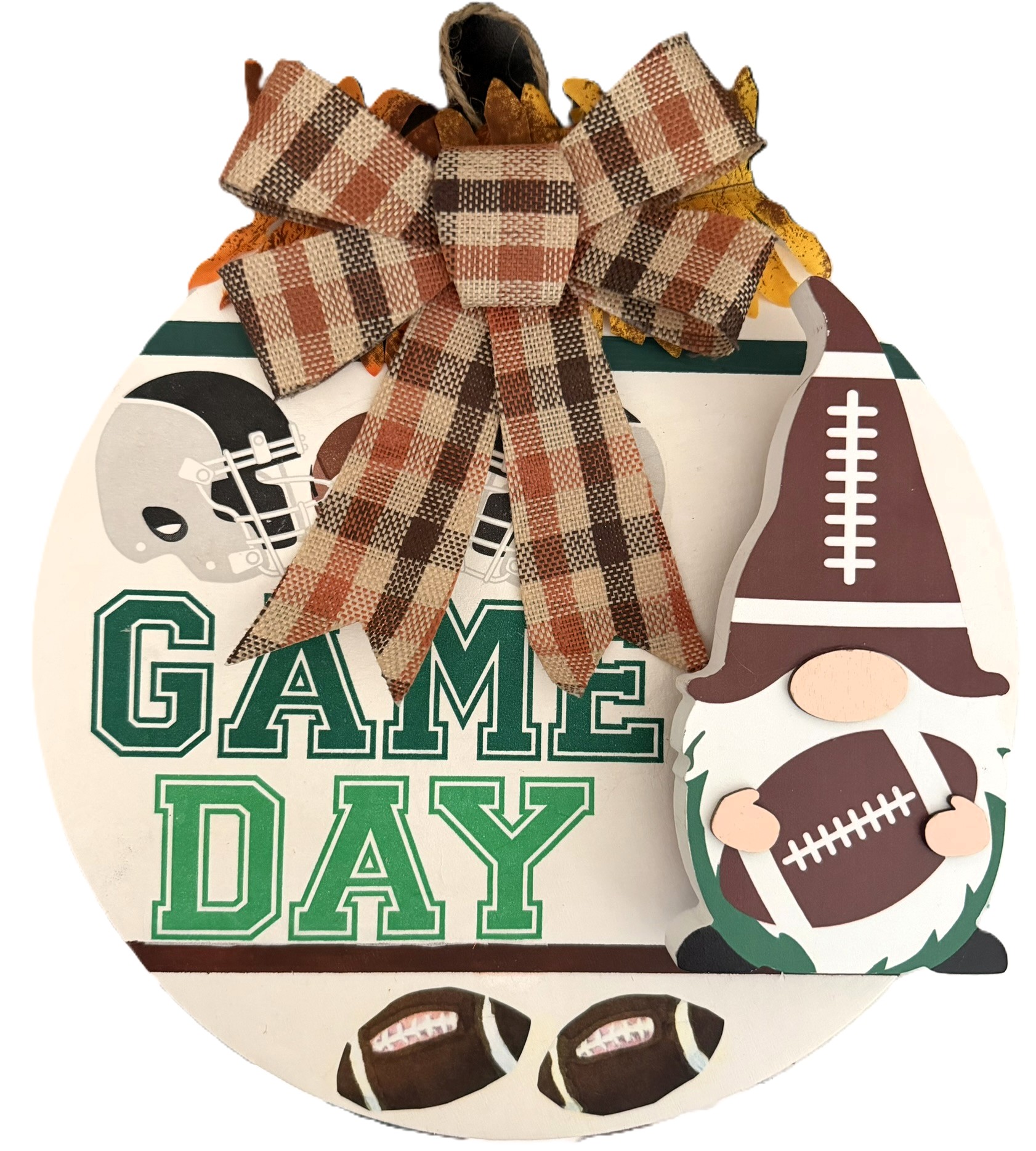 Football Game Day Hanging Sign