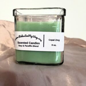 8 oz Square tumbler; Copal Zing