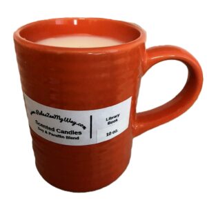 Orange Mug - 10 oz.; Library Book