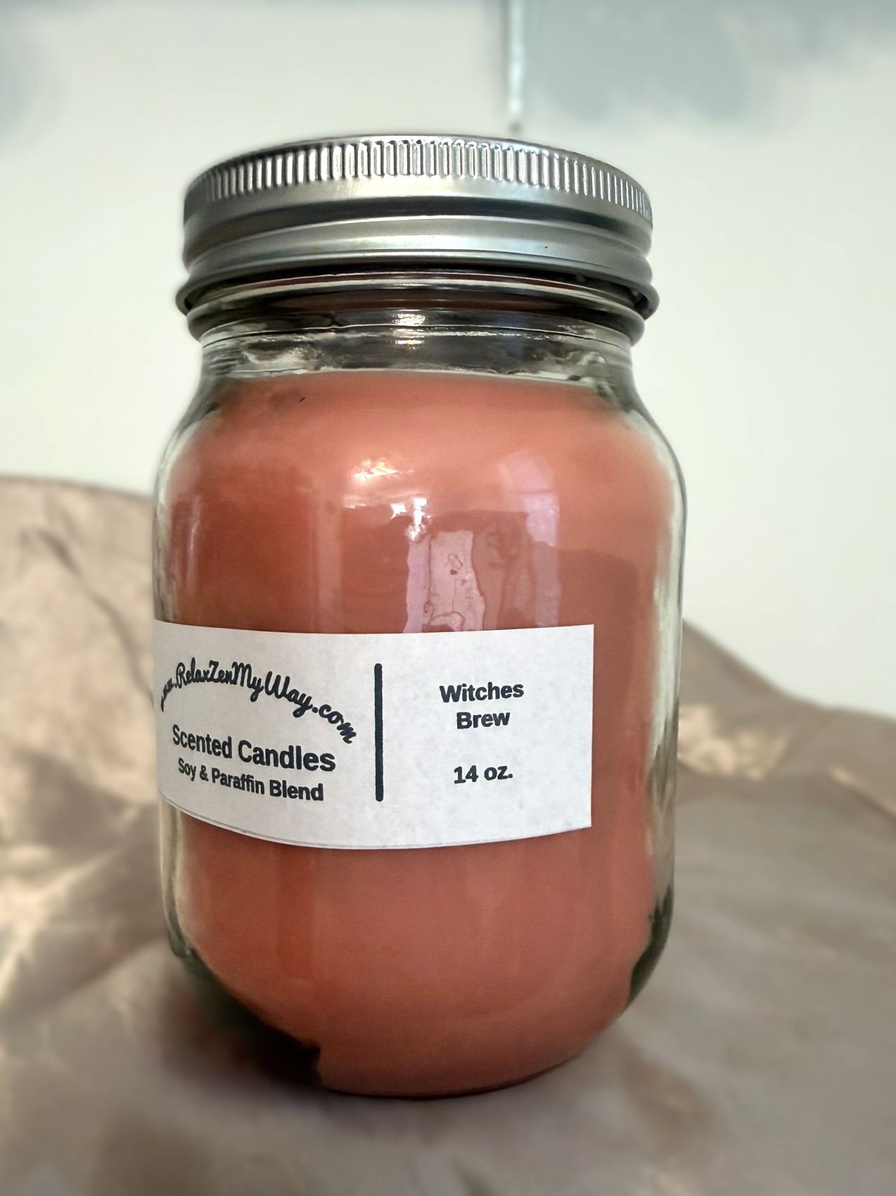 14 oz Mason jar; Witches Brew